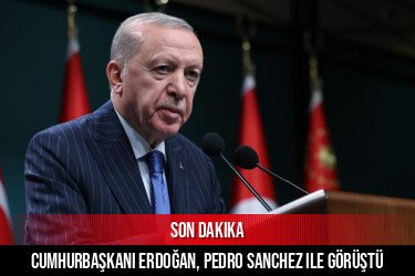 Cumhurbaşkanı Erdoğan, Pedro Sanchez ile görüştü